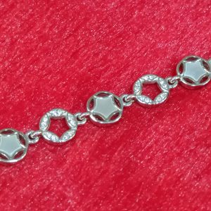 Dual Motif Silver Bracelet