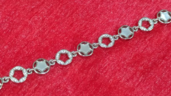 Dual Motif Silver Bracelet