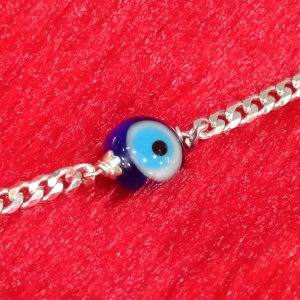 Evil Eye Silver Link Bracelet