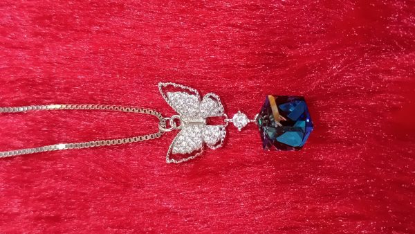 Butterfly Pendant with Chain - Image 3