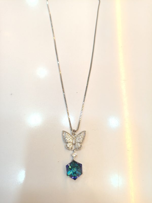 Butterfly Pendant with Chain - Image 4