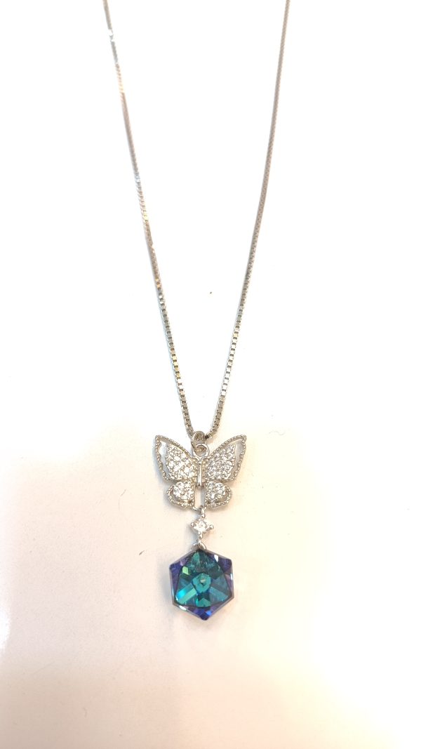 Butterfly Pendant with Chain - Image 5