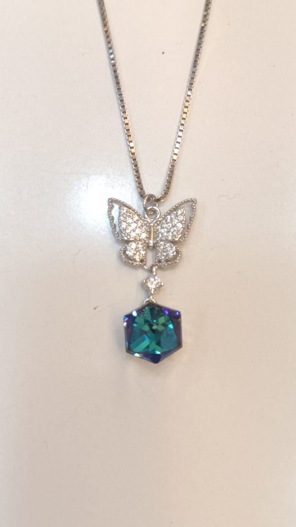 Butterfly Pendant with Chain - Image 6
