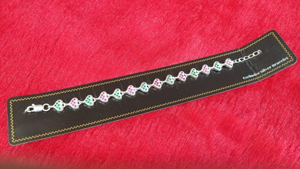 Butterfly Motif Silver Bracelet - Image 2