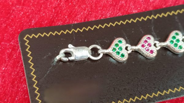 Butterfly Motif Silver Bracelet - Image 3