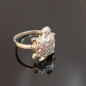 Sterling Silver Turtle Ring – Symbol of Serenity and Strength