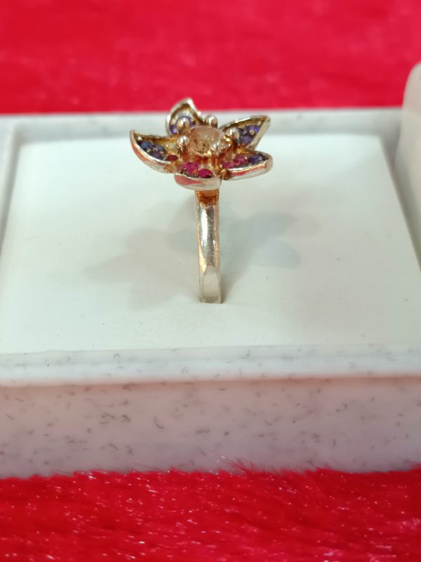 Radiance Ring with Multicolor Petal Accents - Image 4