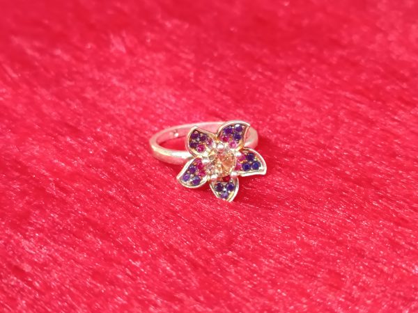 Radiance Ring with Multicolor Petal Accents - Image 5