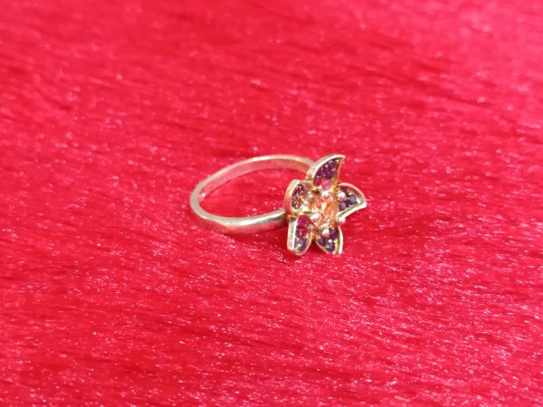 Radiance Ring with Multicolor Petal Accents - Image 6