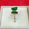 Butterfly Ring with Dual Green Gemstones - Image 3