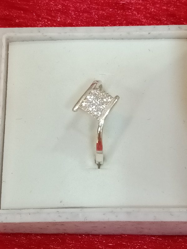Sterling Silver Princess Cluster Ring - Image 2