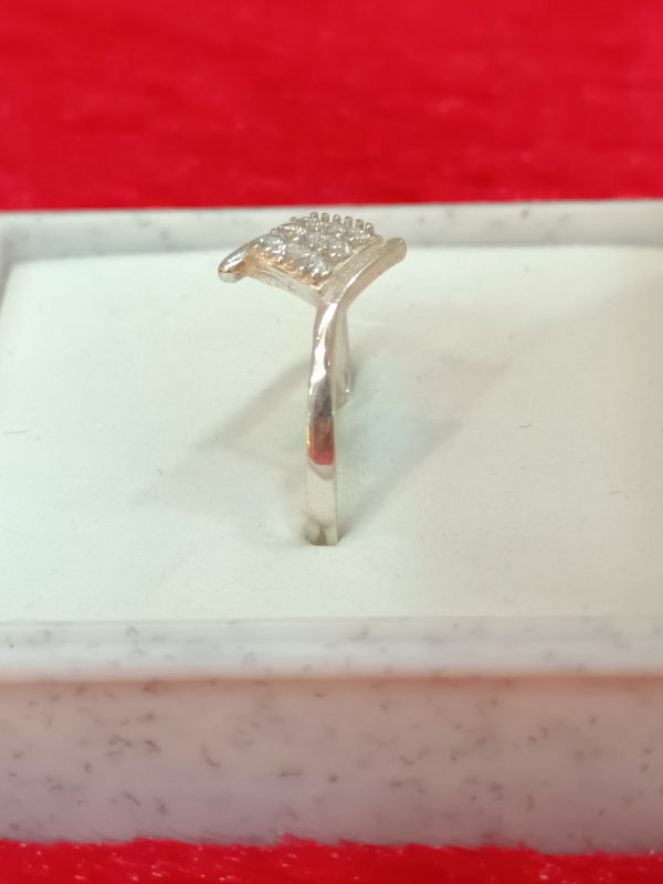 Sterling Silver Princess Cluster Ring - Image 3