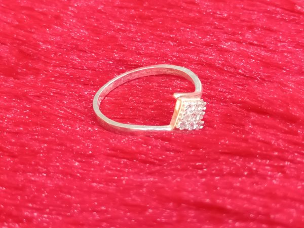 Sterling Silver Princess Cluster Ring - Image 5