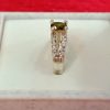 Split Band Ring with Green Oval Gemstone - Image 4