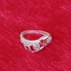 Love Ring with Crystal Accents