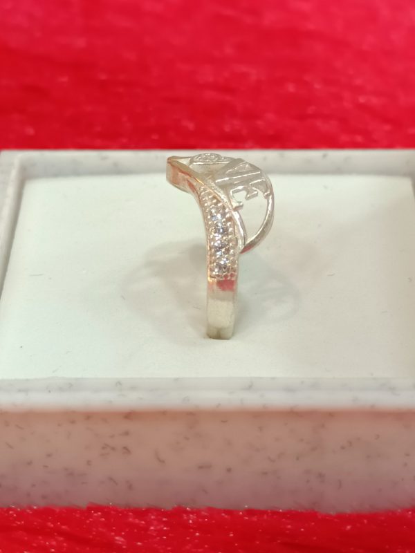 Love Ring with Crystal Accents - Image 4