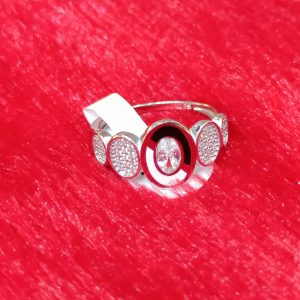 Modern Trio Disc Silver Ring
