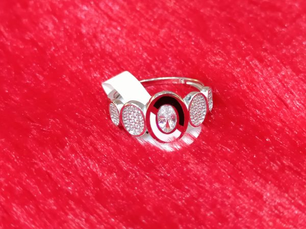 Modern Trio Disc Silver Ring