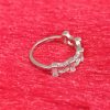 Silver Geometric Sparkle Ring - Image 2