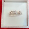 Silver Geometric Sparkle Ring - Image 5