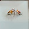 Bow Cluster Elegance – Premium Designer Silver Ring for Women - Image 2