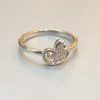 Whimsical Heart Swirl Silver Ring - Image 2