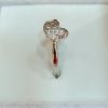 Whimsical Heart Swirl Silver Ring - Image 4