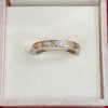 Diamond-Cut Band Silver Ring - Image 3