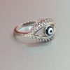Evil Eye Silver Ring - Image 3