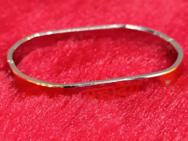 Mahadev Engraved Dual-Tone Kada - Image 2
