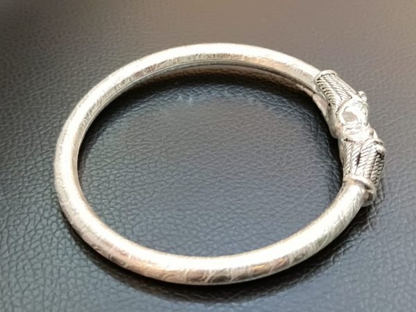 Oxidized Lion Head Kada for Men - Image 6