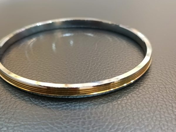 3-Line Two-Tone Bangle for Men - Image 8