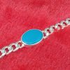 Turquoise Oval Link Bracelet - Image 2
