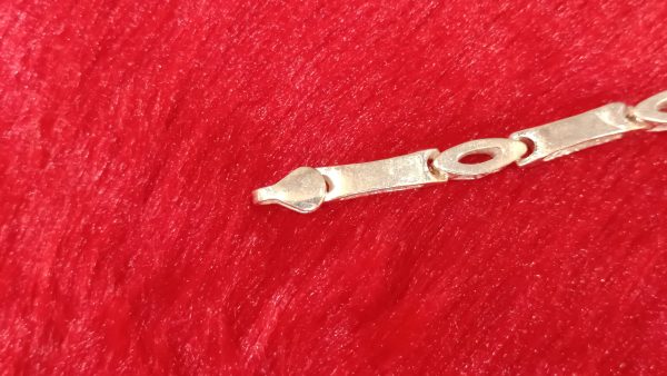 Sterling Silver Flat Oval Link Bracelet - Image 3
