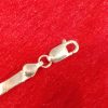 Sterling Silver Flat Oval Link Bracelet - Image 4