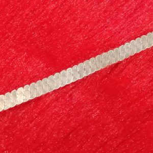 Diagonal Textured Chain Bracelet