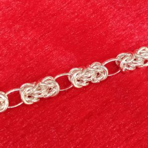 Silver Byzantine Chain Bracelet