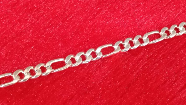 Silver Figaro Chain Bracelet