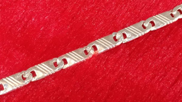 Silver Link Bracelet for Men & Women