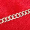 Crescent Link Silver Bracelet