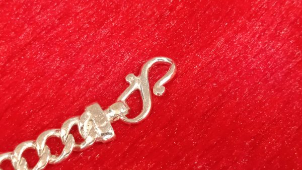 Crescent Link Silver Bracelet - Image 4