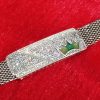 Crown Symbol Silver Mesh Bracelet