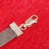 Crown Symbol Silver Mesh Bracelet - Image 4