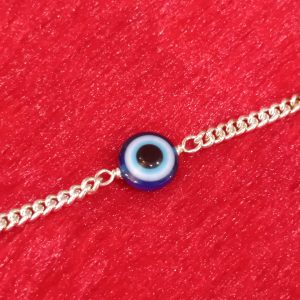 Evil Eye Silver Chain Bracelet