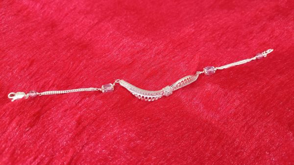 Starburst Wave Silver Bracelet - Image 2