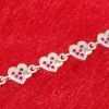 Romantic Pink Stone Heart Bracelet