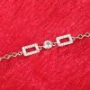 Geometric Sparkle Silver Bracelet