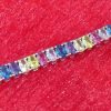 Radiant Gem-Link Silver Bracelet
