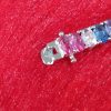 Radiant Gem-Link Silver Bracelet - Image 3