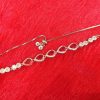 Teardrop Ruby-Accent Silver Bracelet - Image 2